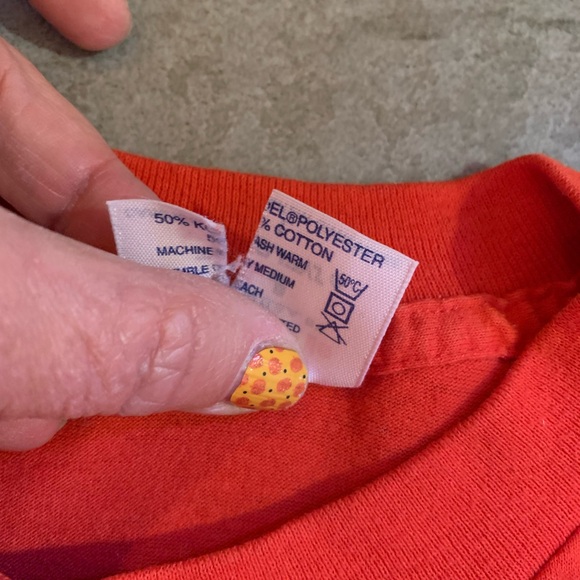 Vintage Red Florida T Shirt Adult Womens L Large Tee Hef-T Ocean 90s USA - Picture 6 of 8